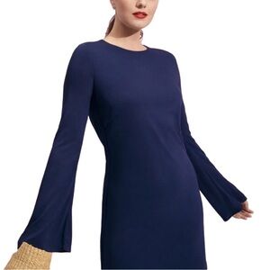 BOSTON PROPER Bell Sleeve Cocktail Dress